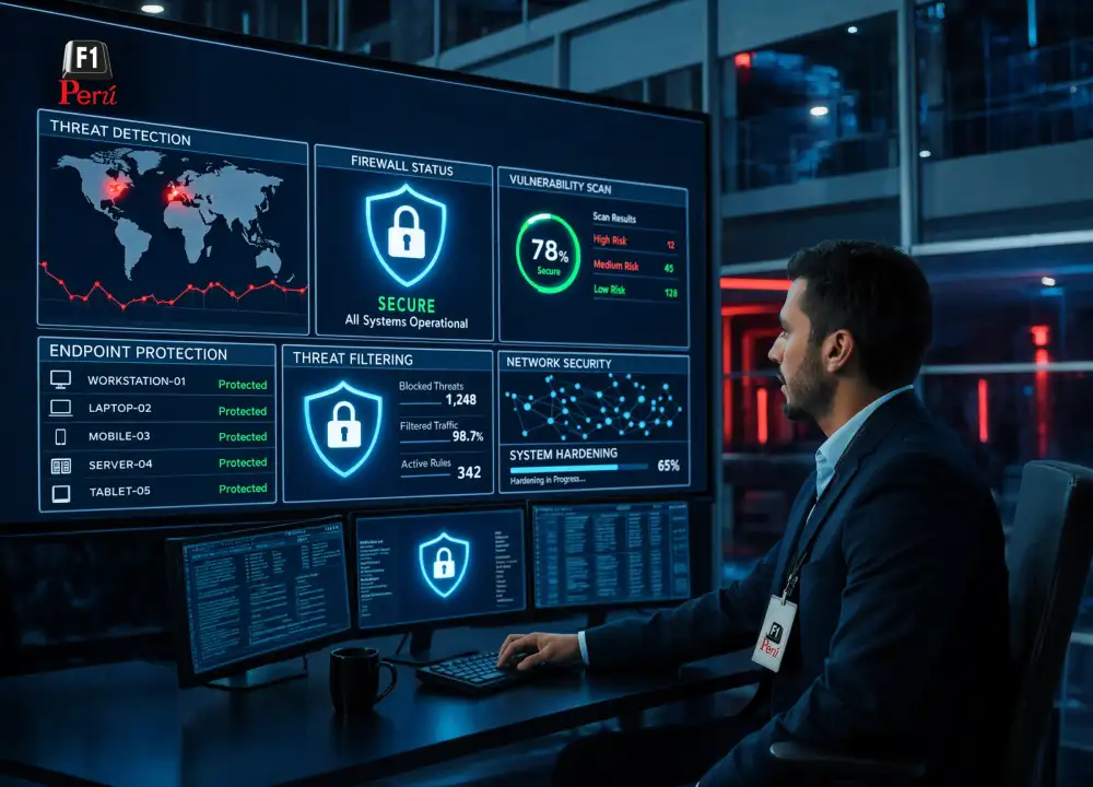 Centro de operaciones de ciberseguridad F1 Perú